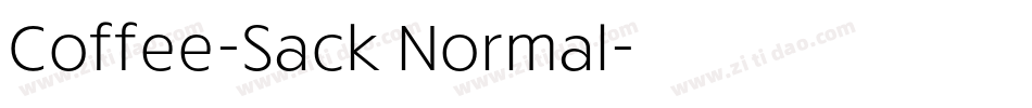 Coffee-Sack Normal字体转换